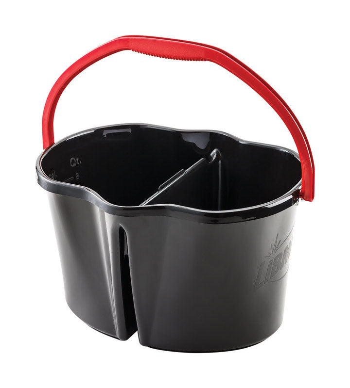 BUCKET BLK/RED 4GAL