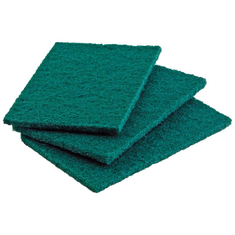 SCOURING PADS GRN 3 PK