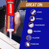 Loctite Power Grab Molding & Paneling Synthetic Latex Drywall Construction Adhesive 9 oz