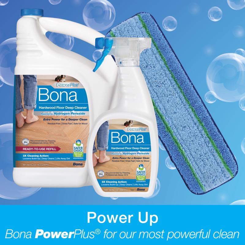 Bona PowerPlus No Scent Hardwood Floor Cleaner Liquid 36 oz