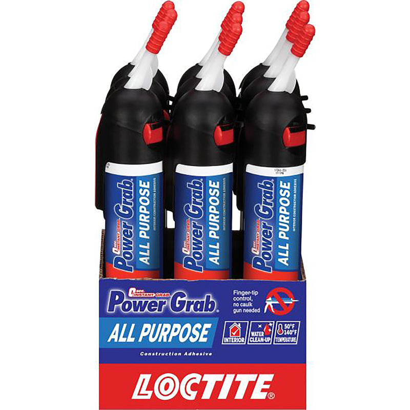 Loctite Power Grab All Purpose Synthetic Latex All Purpose Construction Adhesive 7.5 oz