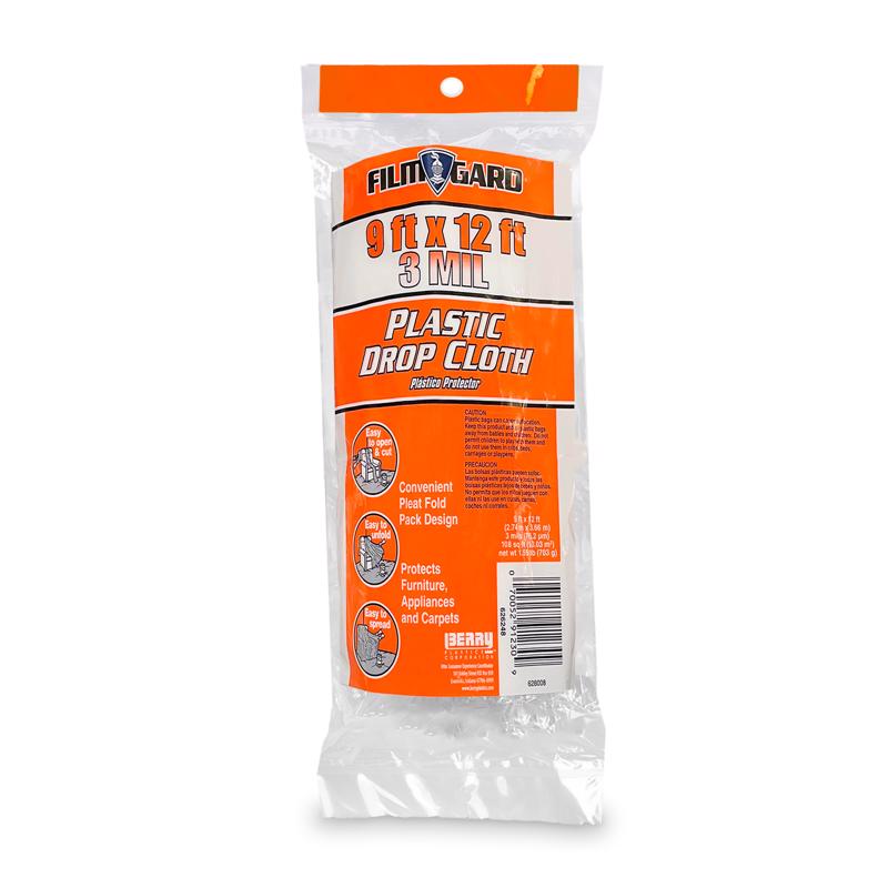 DROPCLOTH 9'X12' 3MIL