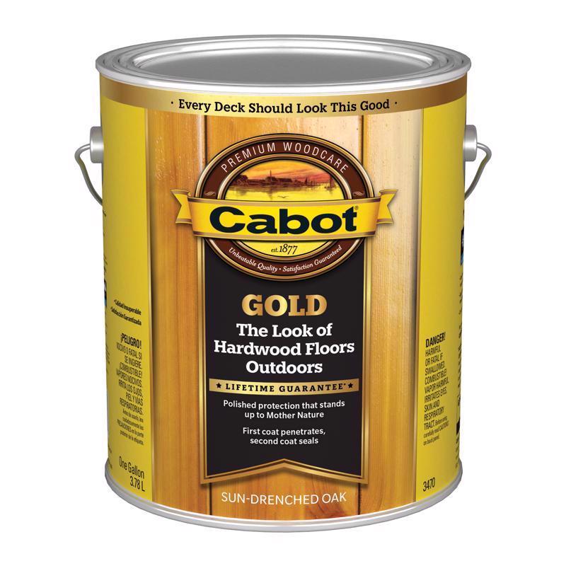 Cabot Gold Satin Sun-Drenched Oak Deck Varnish 1 gal