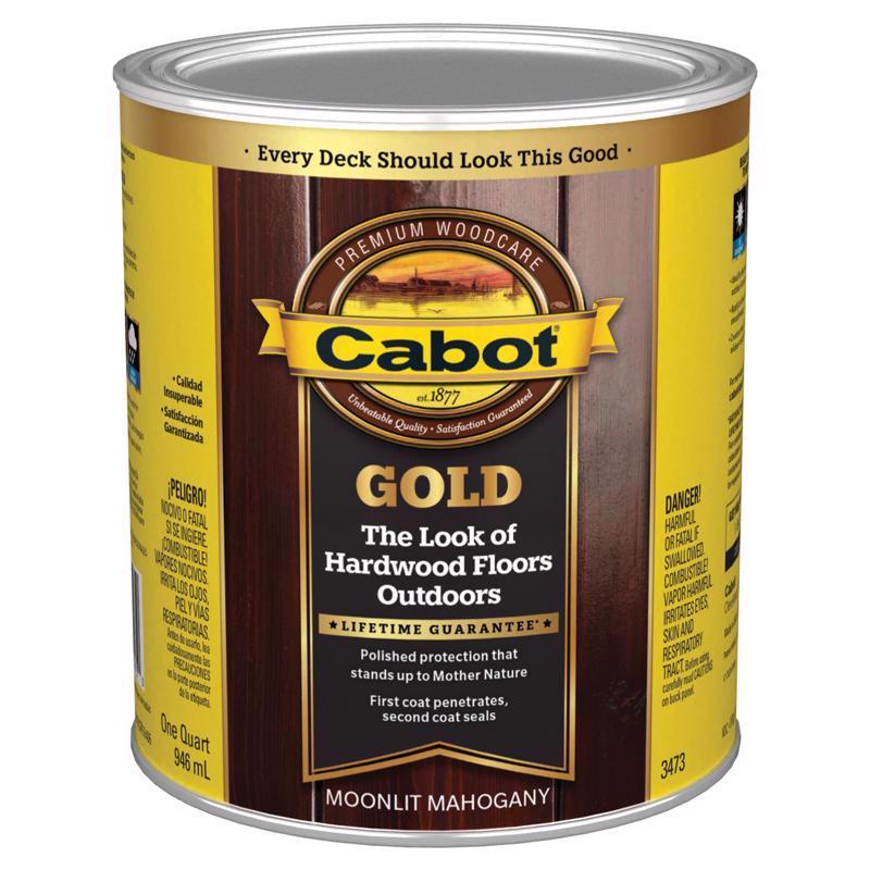 Cabot Gold Satin Moonlit Mahogany Deck Varnish 1 qt