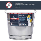 Behrens 10 qt Galvanized Pail Gray