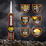 OSI Quad Bronze Elastomeric Polymers Door/Siding/ Window Sealant 10 oz