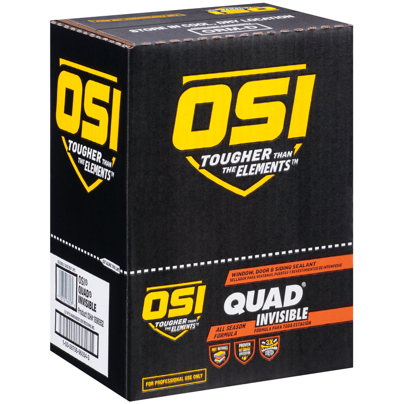 OSI Quad Invisible Clear Elastomeric Polymers Sealant 9.5 oz