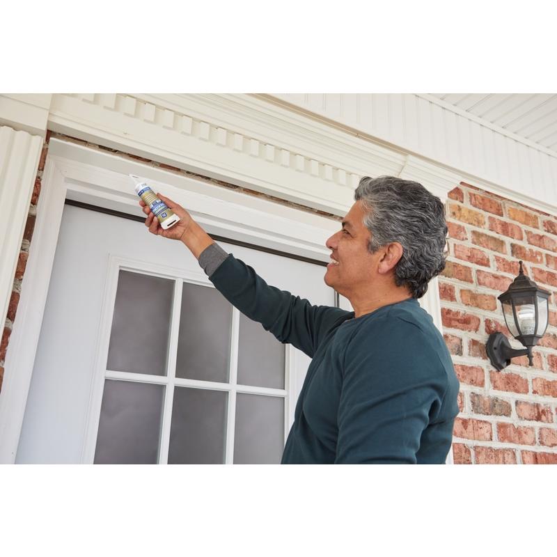 GE Advanced White Silicone 2 Window and Door Caulk Sealant 2.8 oz