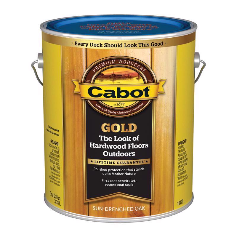 Cabot Gold Low VOC Satin Sun-Drenched Oak Deck Varnish 1 gal