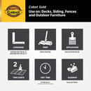 Cabot Gold Low VOC Satin Moonlit Mahogany Deck Varnish 1 gal