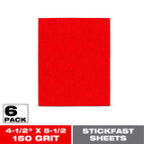 Diablo 5-1/2 in. L X 4-1/2 in. W 150 Grit Aluminum Oxide Sanding Sheet 6 pk