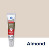 GE Advanced Almond Silicone 2 Kitchen and Bath Caulk Sealant 2.8 oz