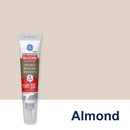 GE Advanced Almond Silicone 2 Kitchen and Bath Caulk Sealant 2.8 oz