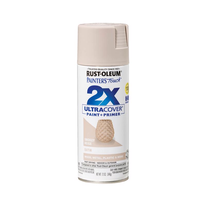 Rust-Oleum Painter's Touch 2X Ultra Cover Satin Smokey Beige Spray Paint 12 oz