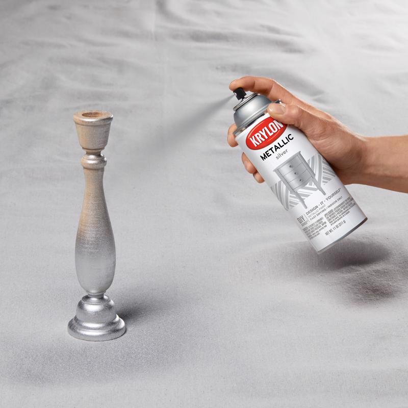 Krylon Brilliant Silver Metallic Spray Paint 11 oz