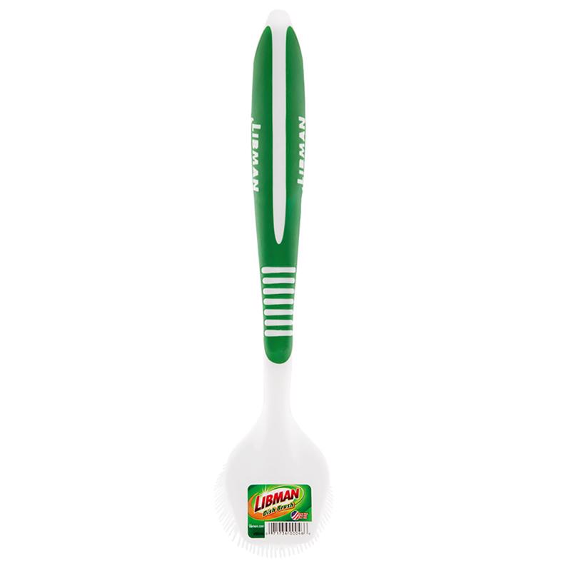 Libman 2.25 in. W Soft Bristle 9 in. Sanoprene Handle Dish Brush