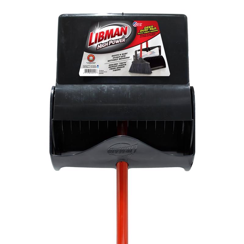 Libman High Power 10 in. W Stiff Recycled PET Broom with Dustpan
