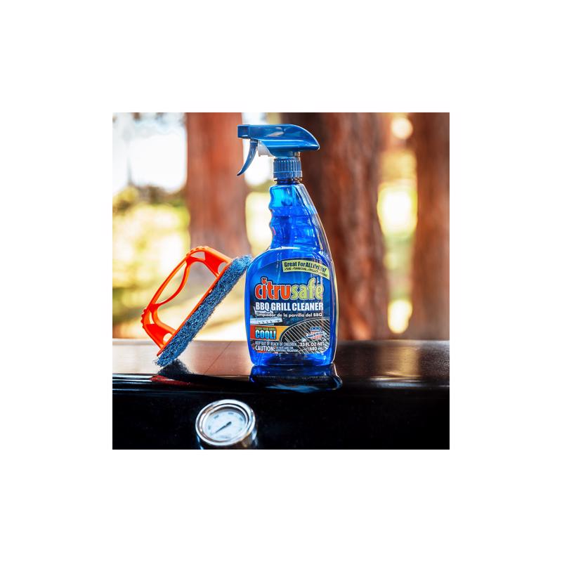 Citrusafe Lemon Scent BBQ Grill Cleaner 23 oz Liquid