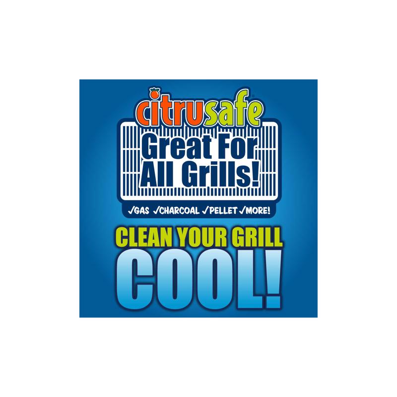 Citrusafe Lemon Scent BBQ Grill Cleaner 23 oz Liquid