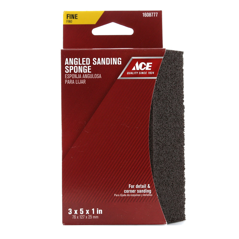 Ace 5 in. L X 3 in. W 120 Grit Fine Sanding Sponge