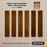 Minwax PolyShades Semi-Transparent Satin Honey Oil-Based Stain/Polyurethane Finish 1 qt
