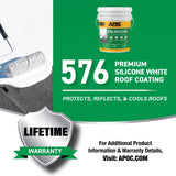 APOC Gloss Bright White Silicone Roof Coating 5 gal