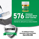 APOC Gloss Bright White Silicone Roof Coating 5 gal