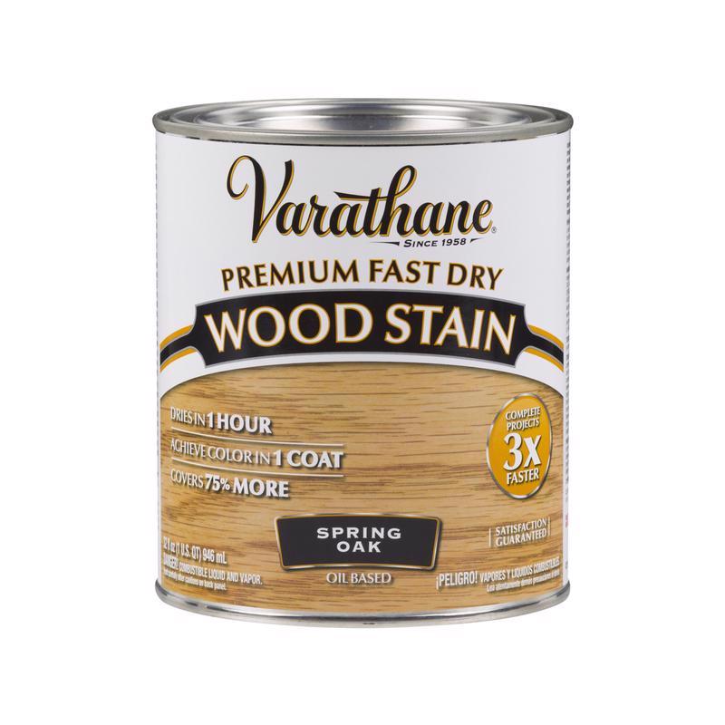 Varathane Semi-Transparent Spring Oak Oil-Based Urethane Modified Alkyd Fast Dry Wood Stain 1 qt