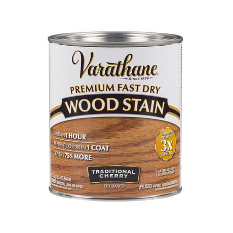 Varathane Semi-Transparent Traditional Cherry Oil-Based Urethane Modified Alkyd Fast Dry Wood Stain