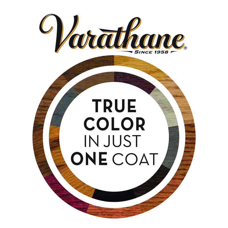 Varathane Semi-Transparent Carbon Gray Oil-Based Urethane Modified Alkyd Wood Stain 1 qt