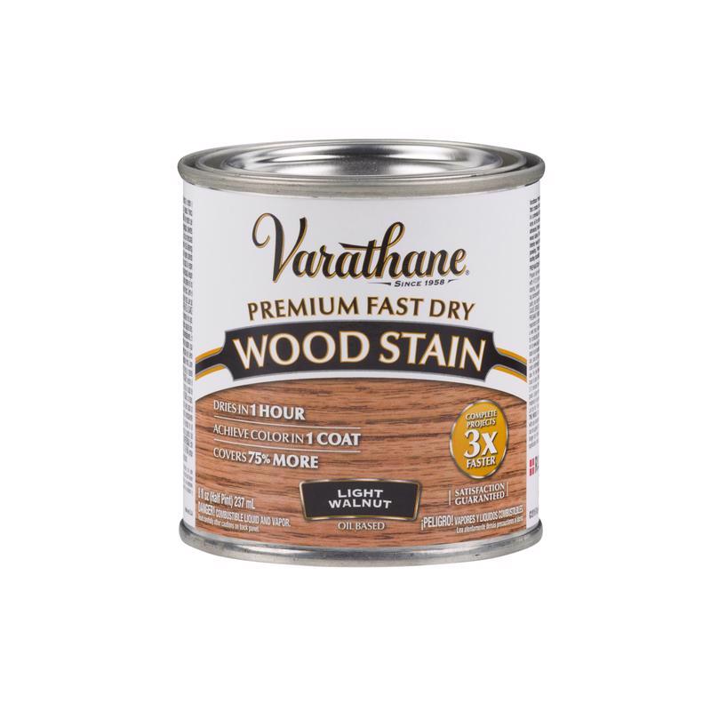 Varathane Premium Light Walnut Oil-Based Fast Dry Wood Stain 0.5 pt