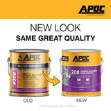 APOC High-Gloss Silver Fibered Aluminum Roof Coating 1 gal
