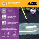 APOC High-Gloss Silver Fibered Aluminum Roof Coating 1 gal