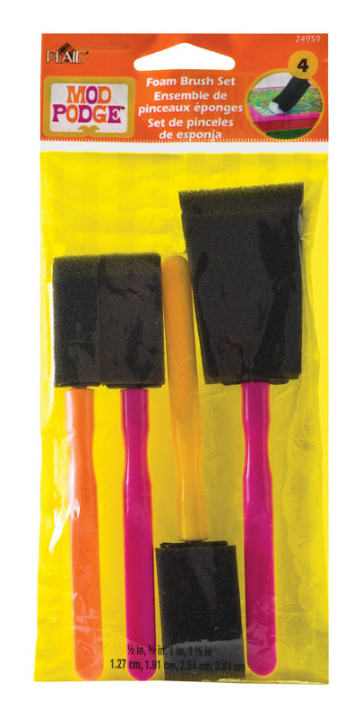 DECOUPAGE FOAM BRUSH 4PC