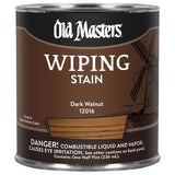 Old Masters Semi-Transparent Dark Walnut Oil-Based Wiping Stain 0.5 pt