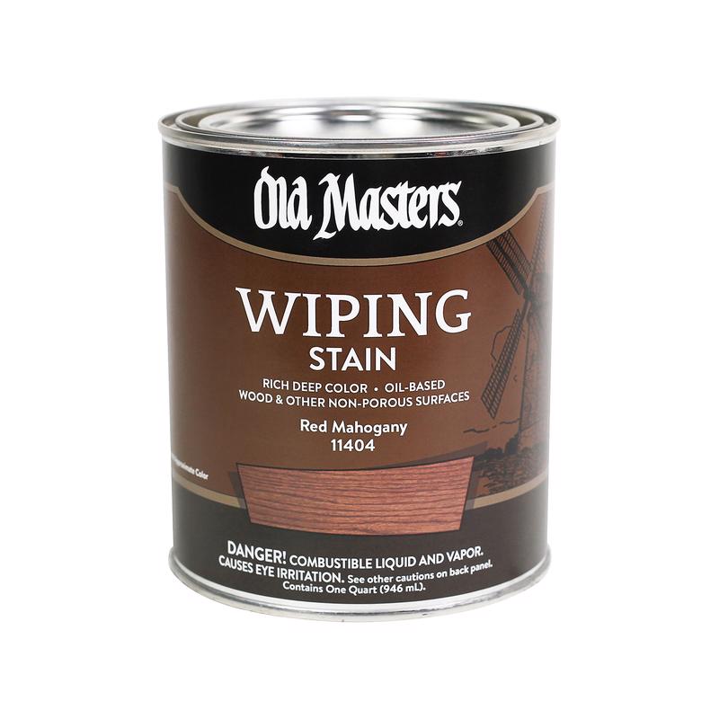 WIPE STAIN RED MAHG 1QT