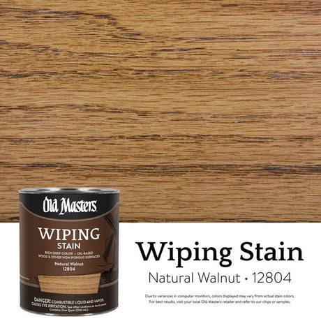 WIPE STAIN NATWLNT 1QT