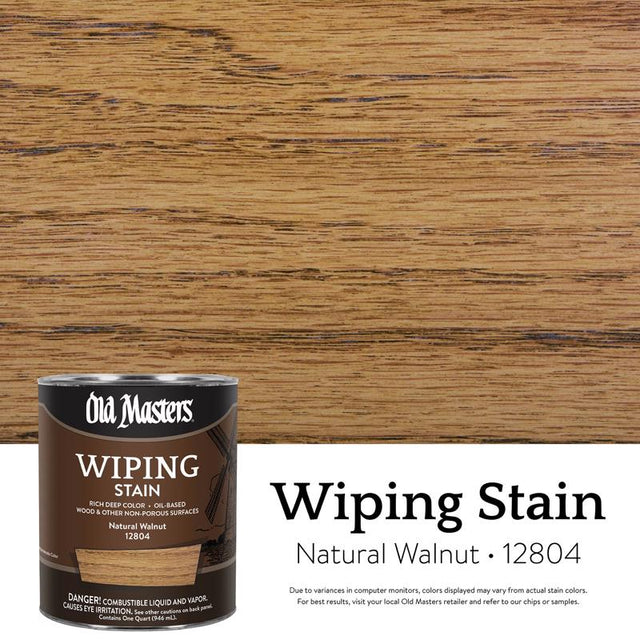 WIPE STAIN NATWLNT 1QT