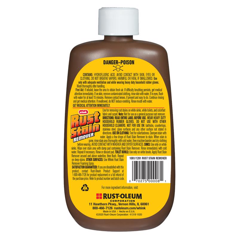 Rust-Oleum Whink No Scent Rust Stain Remover 10 oz Liquid