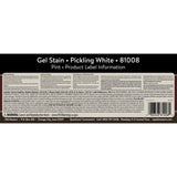 Old Masters Semi-Transparent Pickling White Oil-Based Alkyd Gel Stain 1 pt