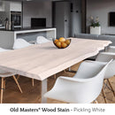 Old Masters Semi-Transparent Pickling White Oil-Based Alkyd Gel Stain 1 pt