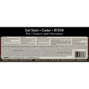 Old Masters Semi-Transparent Cedar Oil-Based Alkyd Gel Stain 1 pt