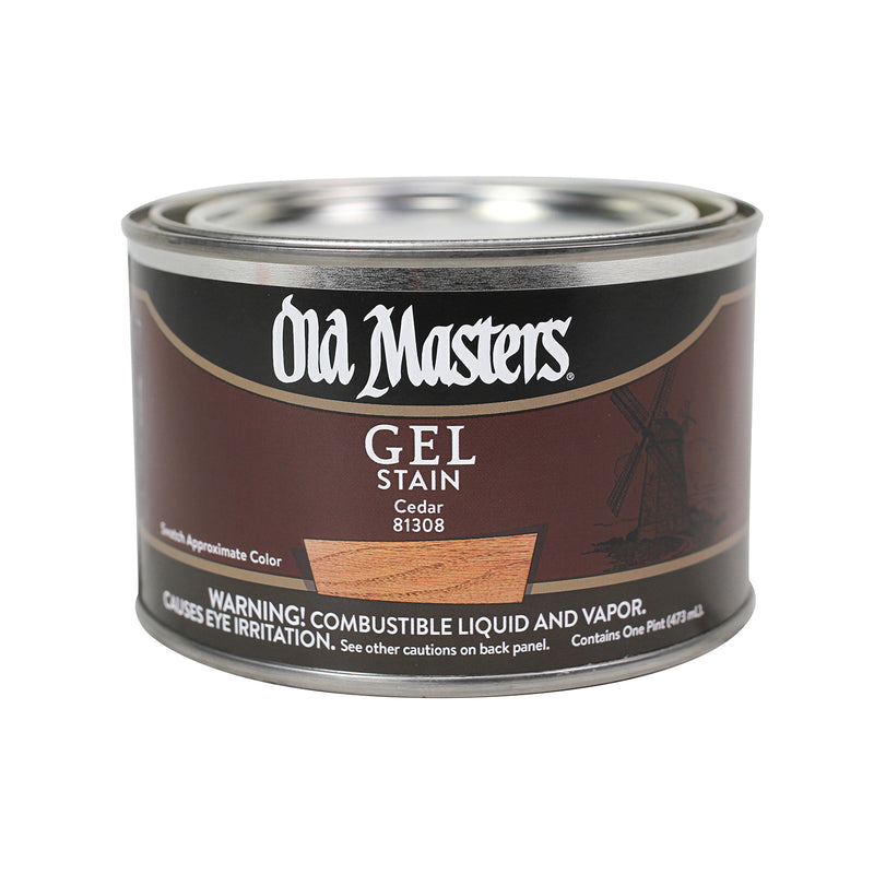 Old Masters Semi-Transparent Cedar Oil-Based Alkyd Gel Stain 1 pt