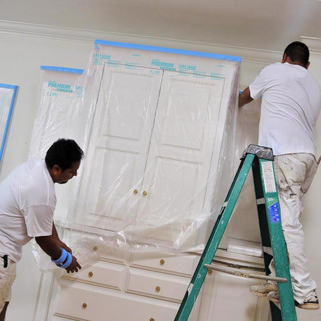 Easy Mask Premium Masking Film 0.5 mil X 99 in. W X 90 ft. L Plastic/Vinyl Clear 1 pk