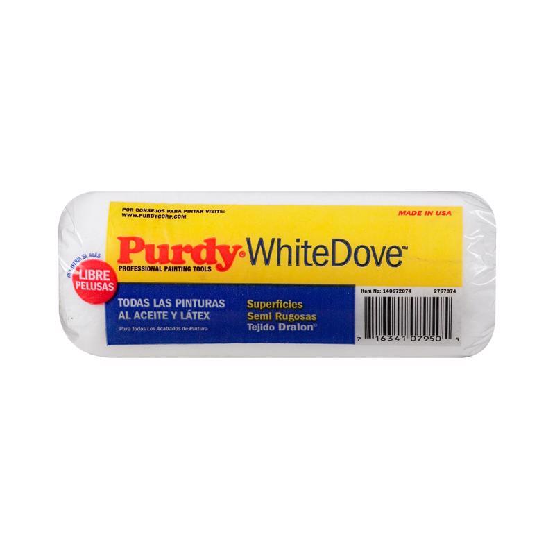 Purdy White Dove Woven Fabric 7 in. W X 3/4 in. Paint Roller Cover 1 pk