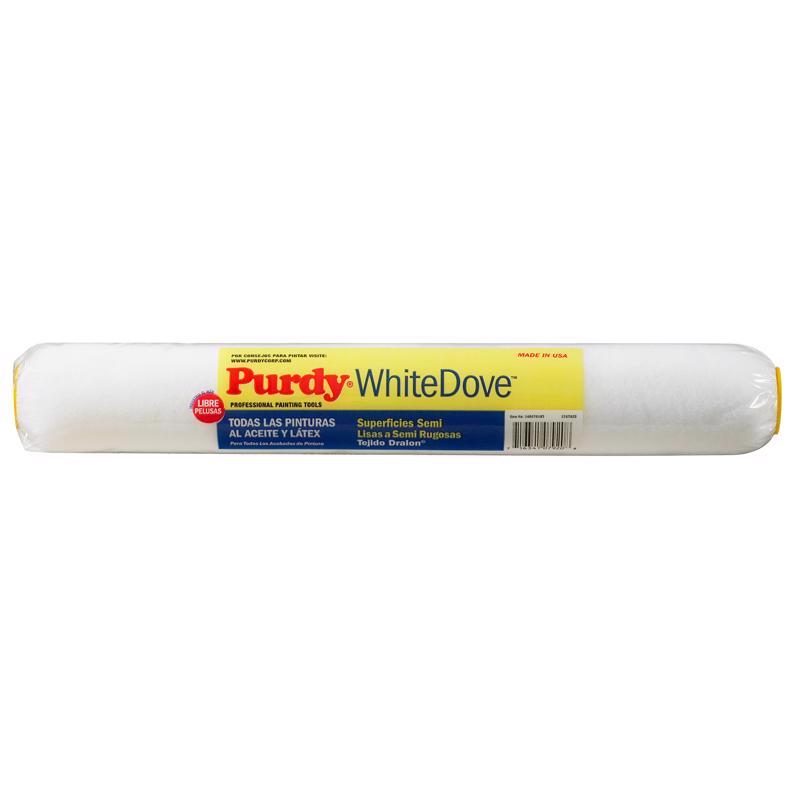 Purdy White Dove Woven Fabric 18 in. W X 1/2 in. Paint Roller Cover 1 pk