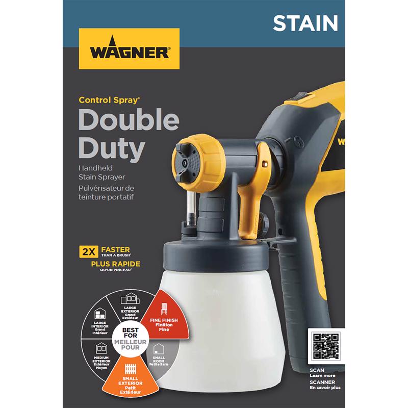 Wagner Control Spray Double Duty 4 psi Metal HVLP Paint Sprayer