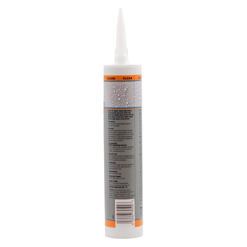 Gorilla Clear Silicone All Purpose Sealant 10 oz
