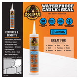 Gorilla Clear Silicone All Purpose Sealant 10 oz