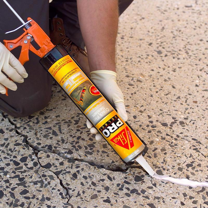Sika Pro Select Gray Polyurethane Construction Caulk Sealant 10.1 oz